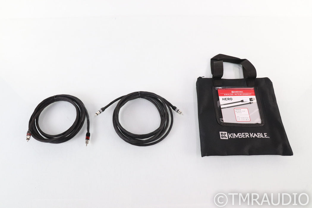 Kimber Kable Hero RCA Cables; 3m Pair Interconnects (Open Box w/ Warranty)