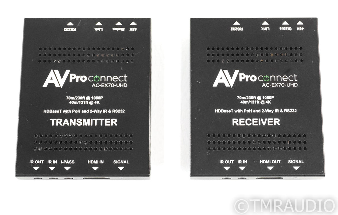 AVPro Connect AC-EX70-UHD HDMI / HDBaseT; Transmitter/Receiver Kit; 1 PSU