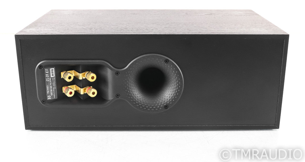 B&W LCR60 S3 Center Channel Speaker; Black Ash; LCR-60