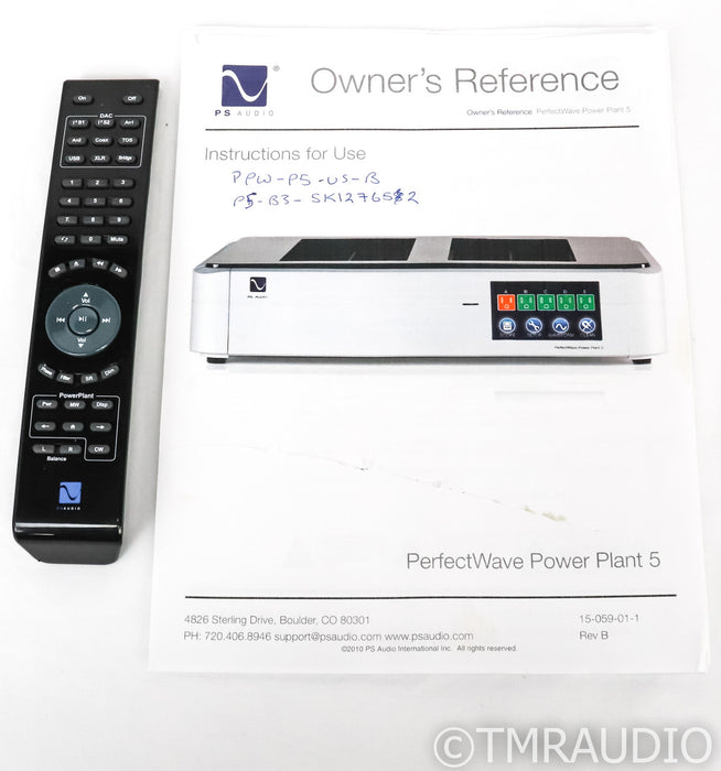 PS Audio PerfectWave Power Plant 5 Power Conditioner; AC Line Regenerator (Used)