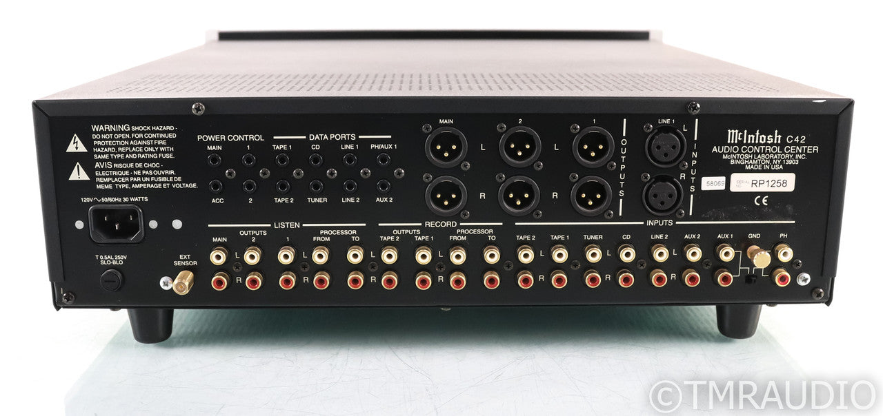 McIntosh C42 Stereo Preamplifier; C-42; Remote