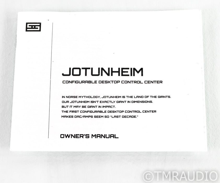 Schiit Jotunheim Preamplifier / Headphone Amplifier; Black; Multibit USB