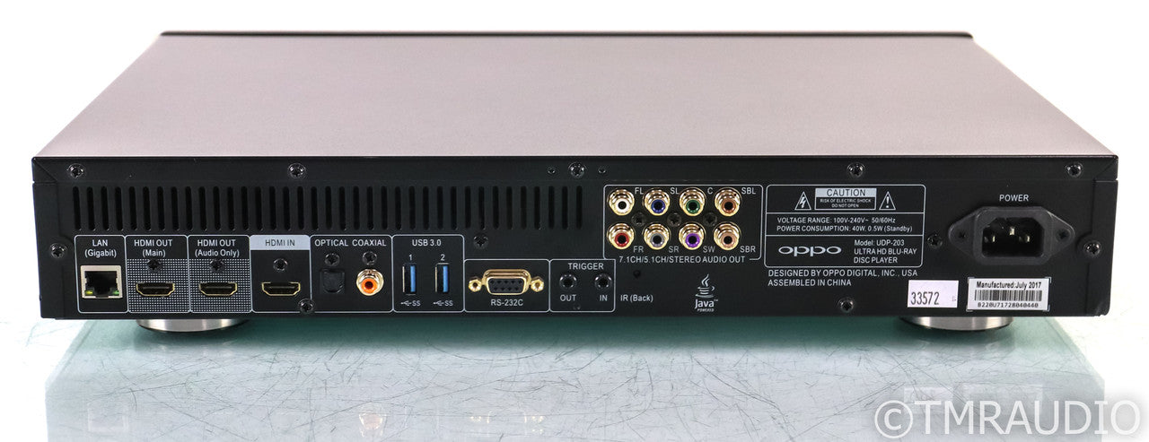 Oppo UDP-203 Universal 4K UHD Blu-Ray Player; UDP203; Remote; HDR