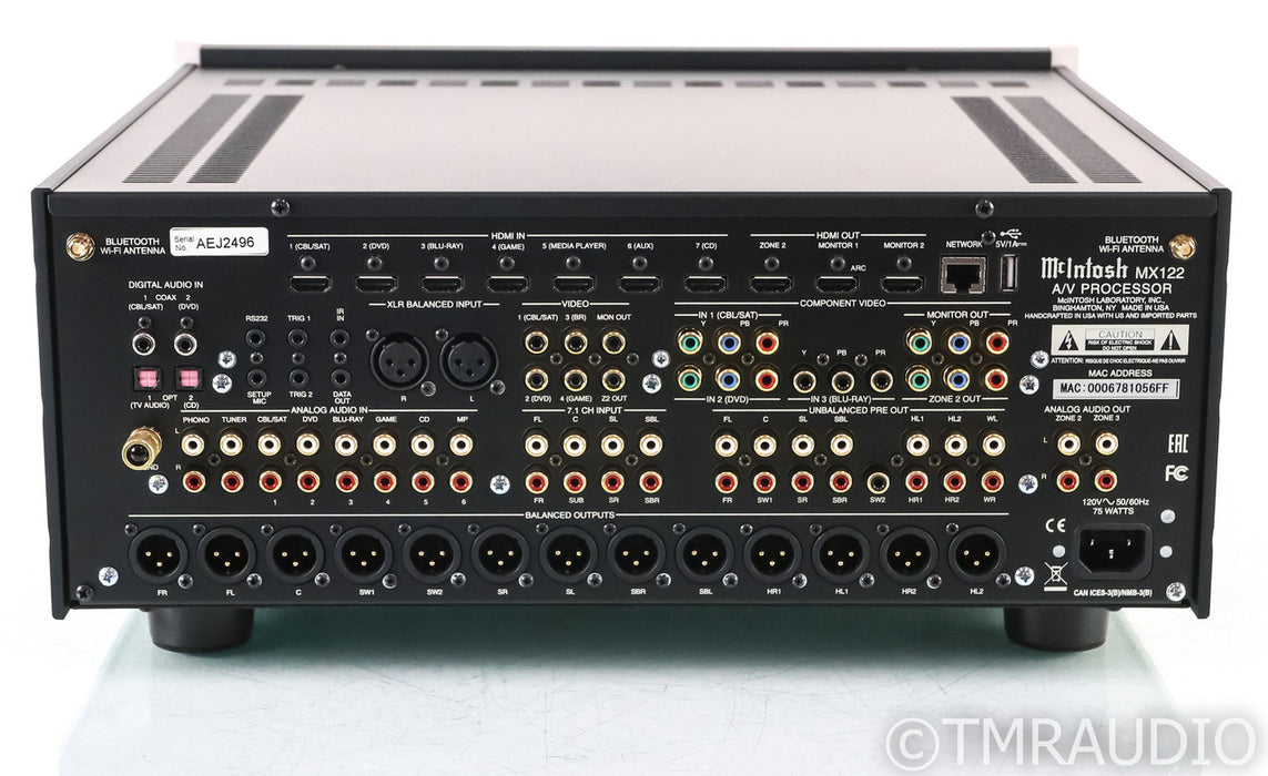 McIntosh MX122 11.2 Channel Home Theater Processor; MX-122; Remote; Dolby Atmos