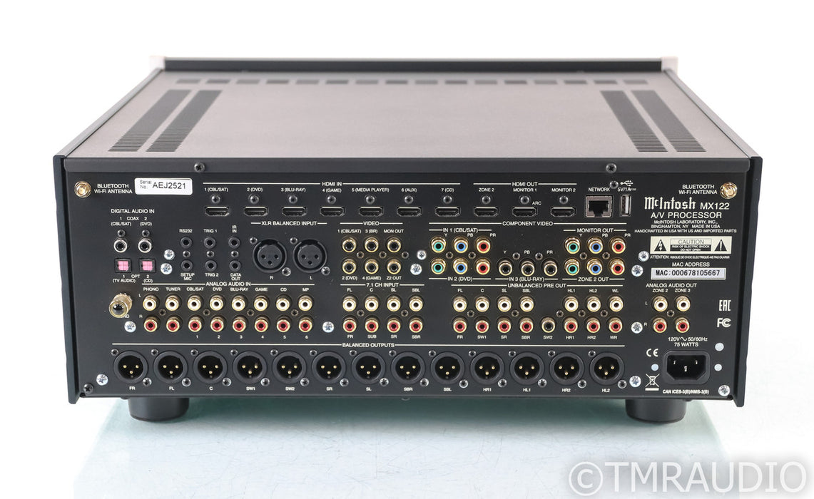 McIntosh MX122 11.2 Channel Home Theater Processor; MX-122; Remote; Dolby Atmos (1/5)