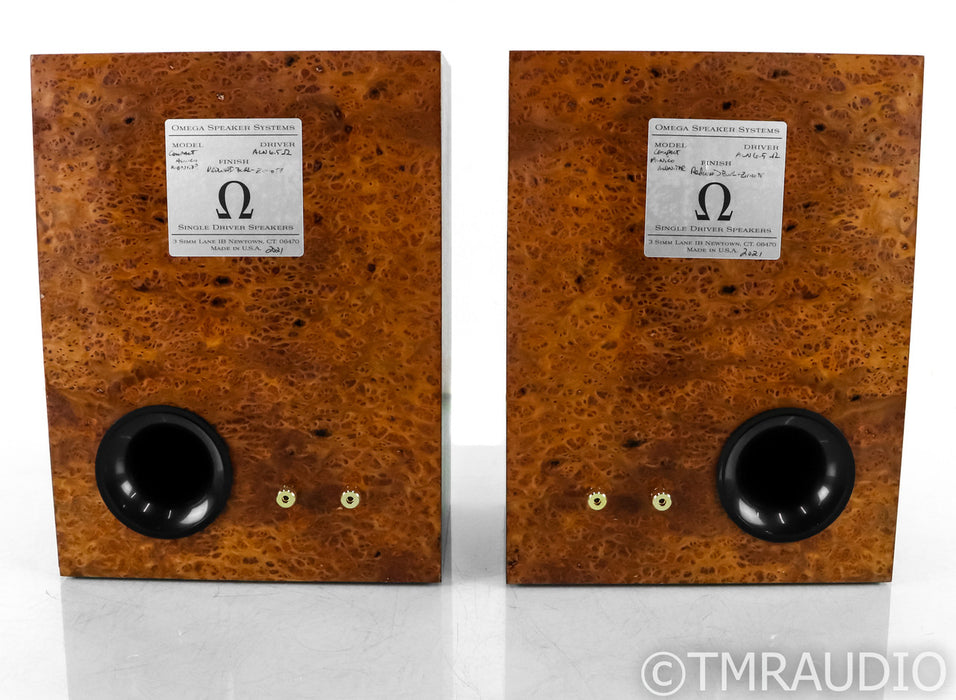 Omega Speaker Systems Compact Alnico Bookshelf Speakers