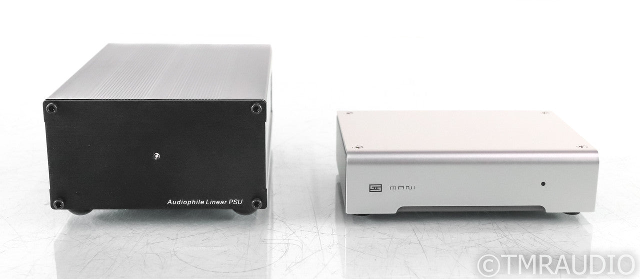 Schiit Mani MM / MC Phono Preamplifier; Silver; Swagman Lab PSU