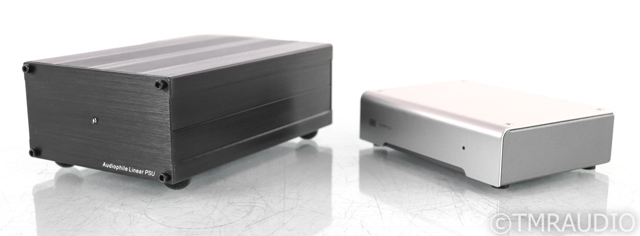 Schiit Mani MM / MC Phono Preamplifier; Silver; Swagman Lab PSU
