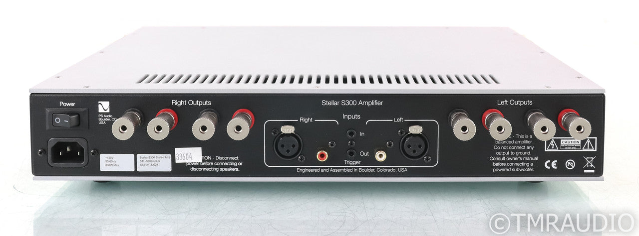 PS Audio Stellar S300 Stereo Power Amplifier; S-300; Silver (Used)
