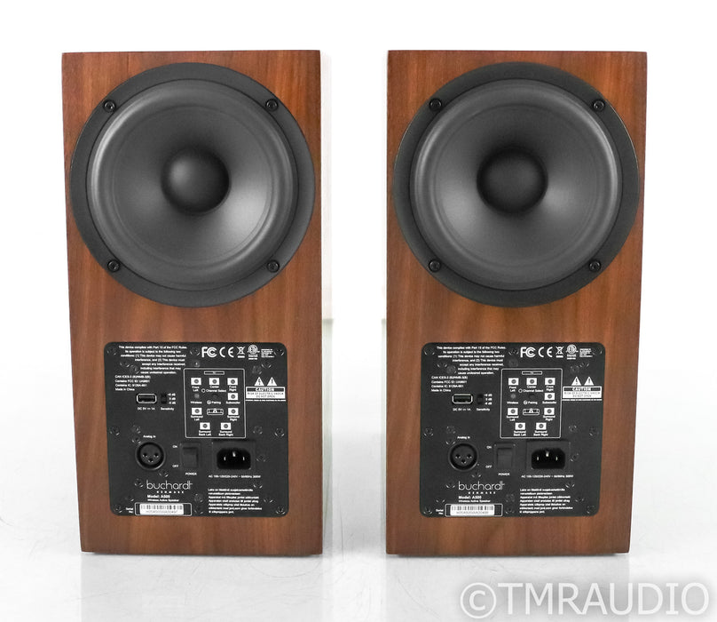 Buchardt Audio A500 Wireless Powered Bookshelf Speakers; Walnut Pair; A-500