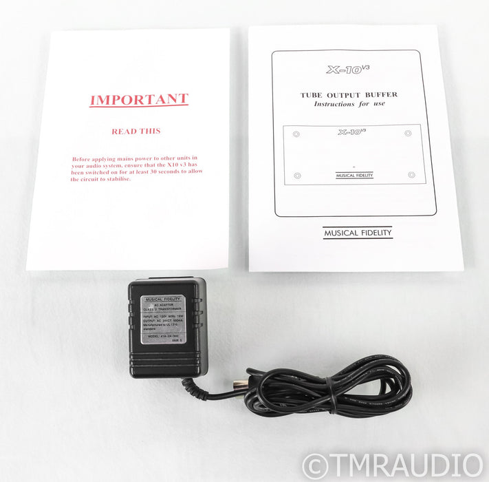 Musical Fidelity X-10 V3 Stereo Tube Buffer; X10v3