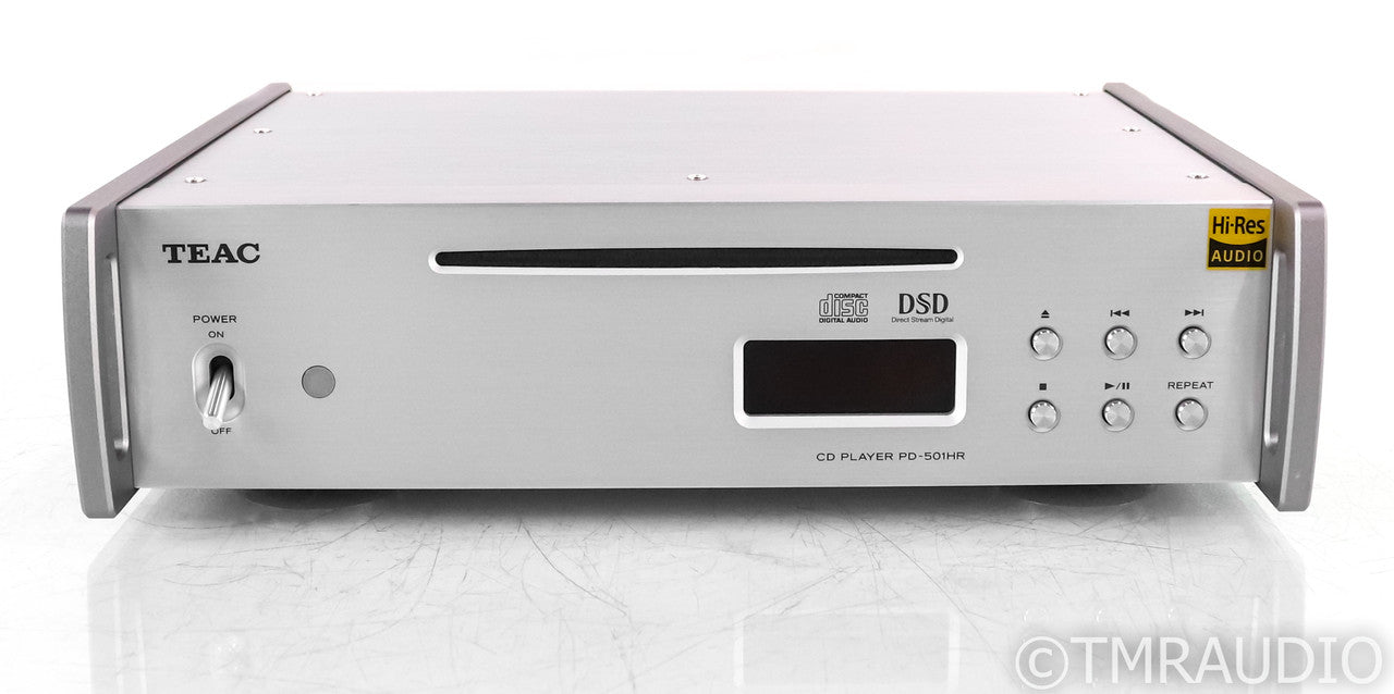 TEAC PD-501HR CD Player; PD501HR; Silver; Remote (Low Hours)