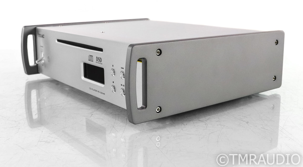 TEAC PD-501HR CD Player; PD501HR; Silver; Remote (Low Hours)
