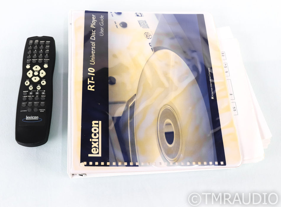 Lexicon RT-10 SACD / CD / DVD Player; RT10; Remote