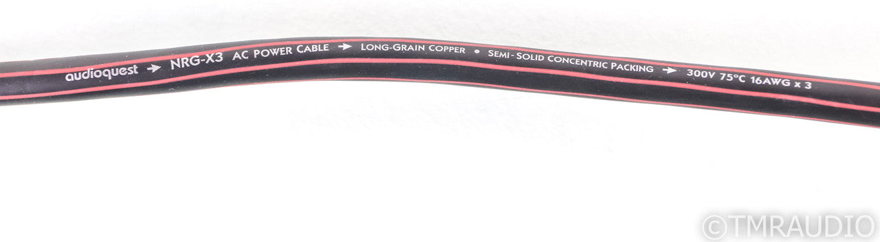 AudioQuest NRG-X3 Power Cable; 2m AC Cord; NRGX3 (Open Box w/ Warranty)