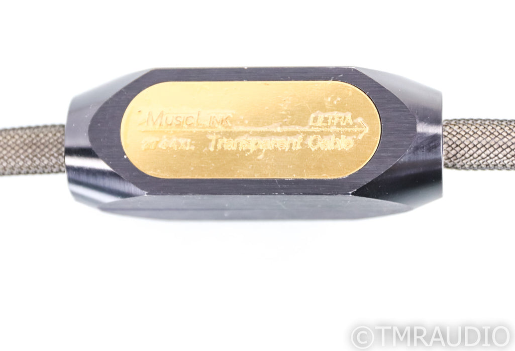 Transparent Audio MusicLink Ultra RCA Cables; 1m Pair Interconnects
