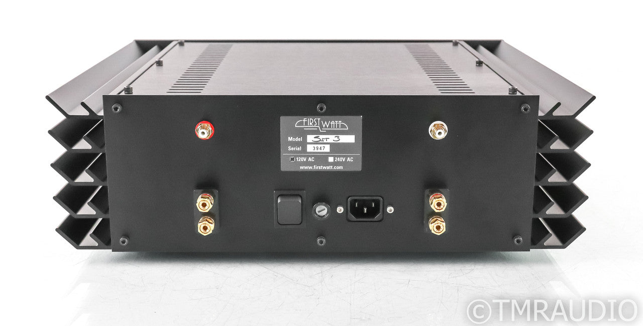 First Watt SIT-3 Stereo Power Amplifier; SIT3; Nelson Pass; Black