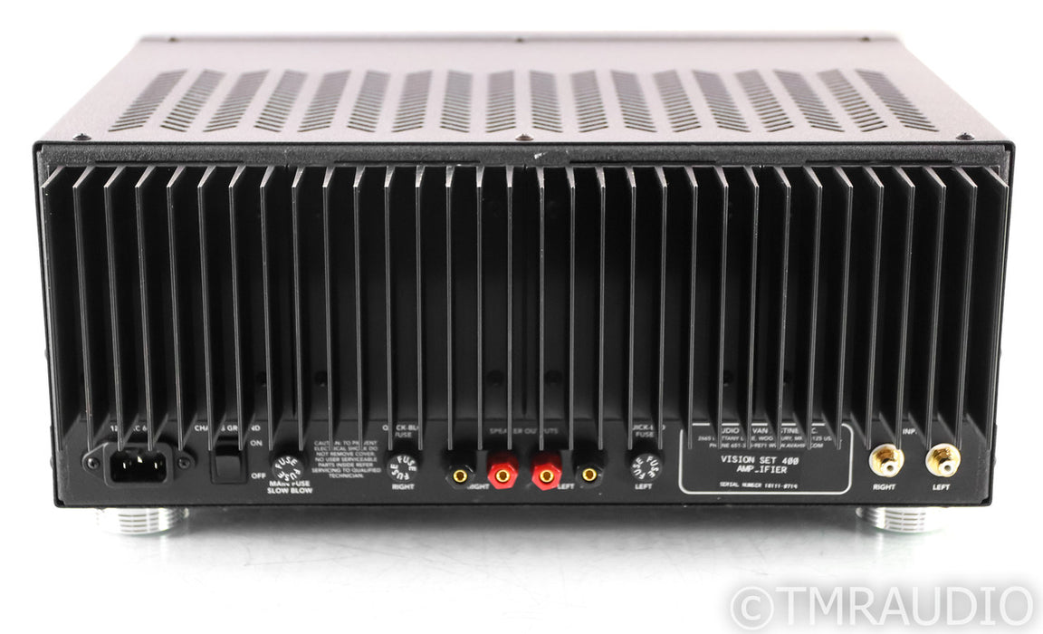 Van Alstine Vision SET 400 Stereo Power Amplifier; SET400; Silver