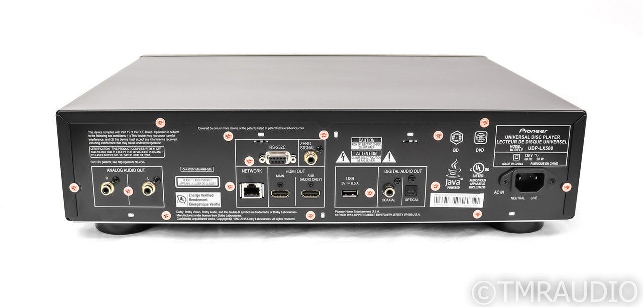 Pioneer UDP-LX500 Universal 4K UHD Blu-Ray Player; UDPLX500; HDR; Remote