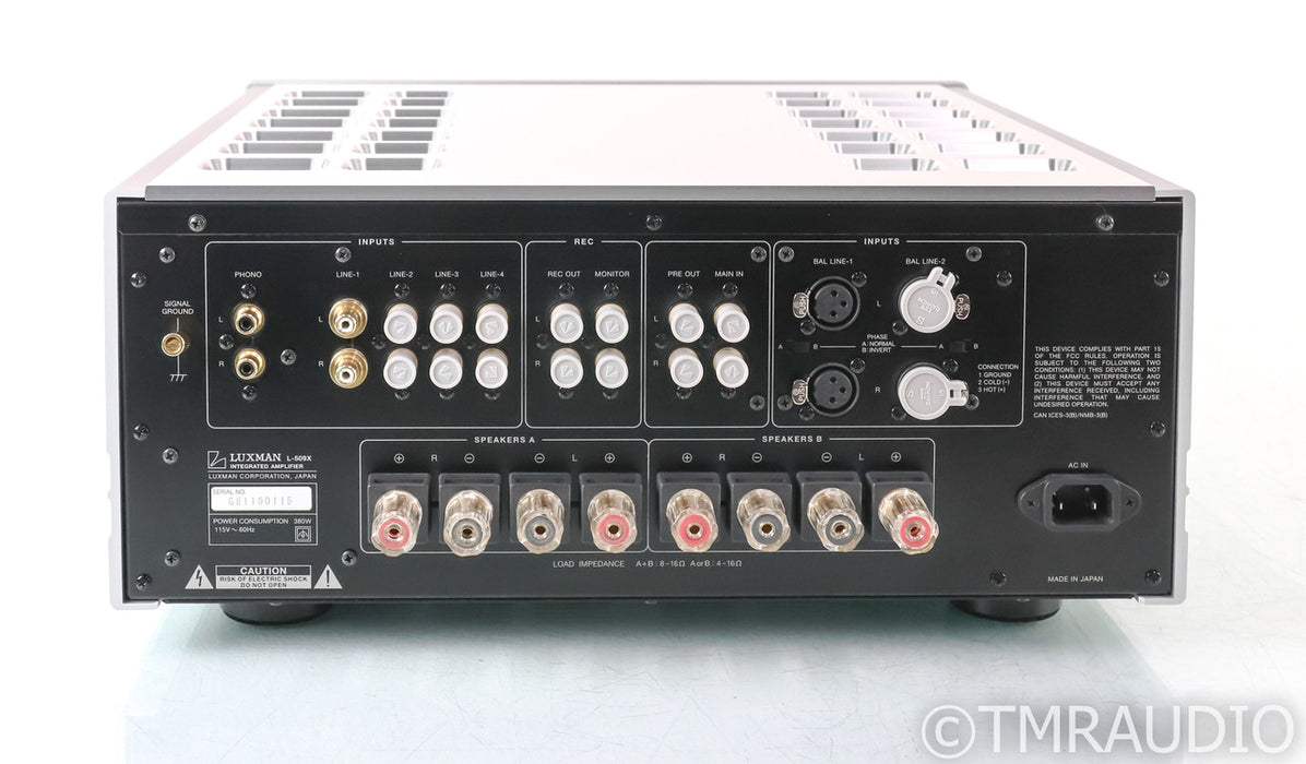 Luxman L-509x Stereo Integrated Amplifier; L509X; MM / MC Phono