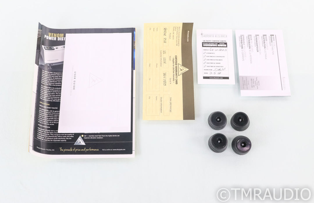 Shunyata Research PS8 AC Power Line Distributor; PS-8; Upgraded Feet