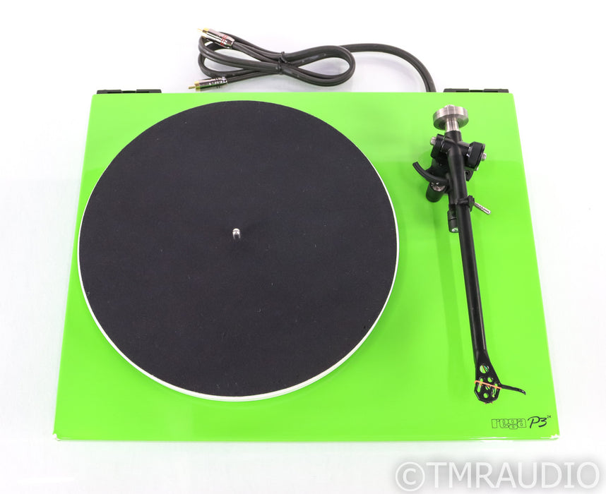 Rega P3-24 Turntable; Gloss Green; TT PSU Power Supply; Upgrades (No Cartridge)