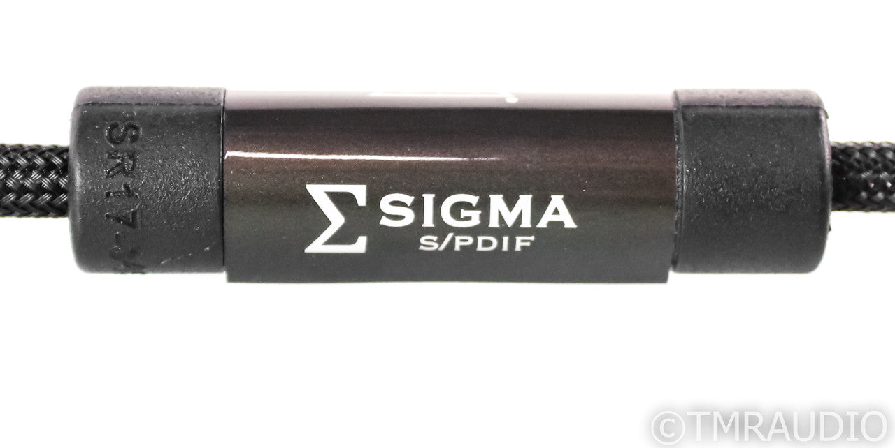 Shunyata Research Sigma RCA Digital Coaxial Cable; Single 1m Interconnect