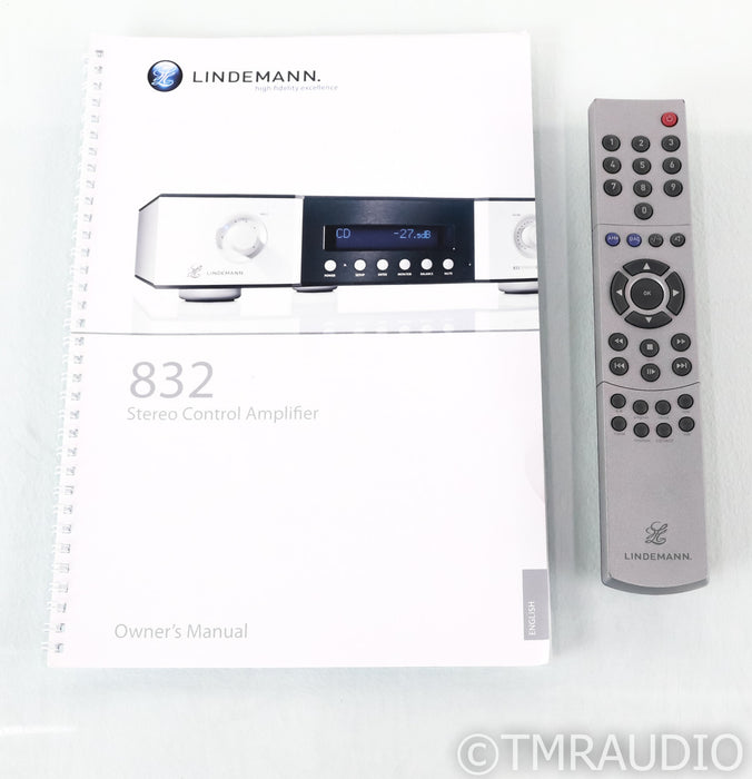 Lindemann 832 Stereo Preamplifier; Silver; Remote