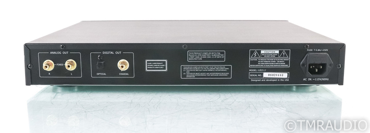 Music Hall CD25.2 CD Player; CD-25.2; Silver; Remote