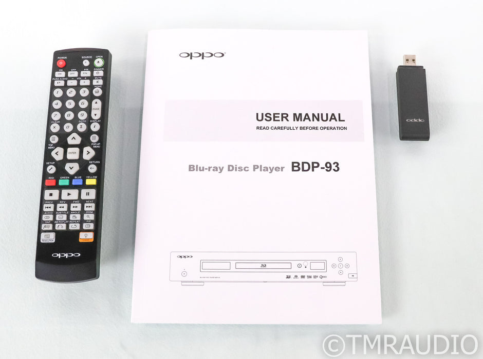 Oppo BDP-93 Universal Blu-ray Player; BDP93; Remote (1/2)