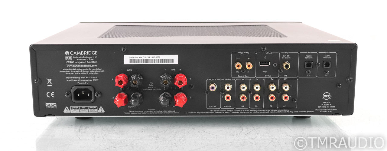 Cambridge CXA60 Stereo Integrated Amplifier; CX-A60; Remote