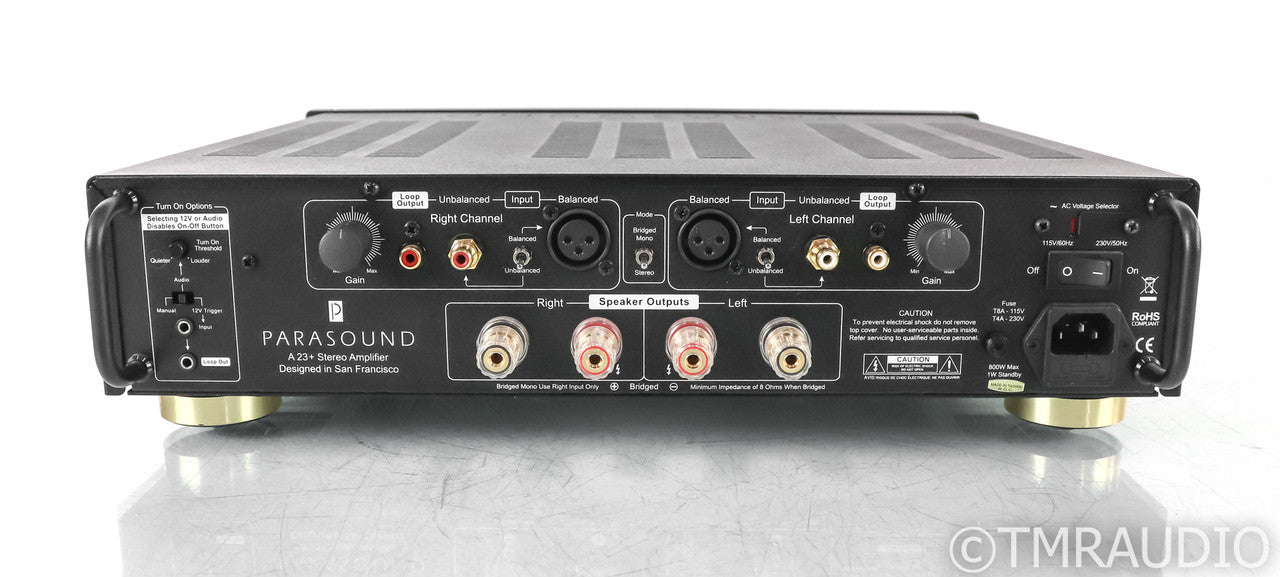 Parasound Halo A23+ Stereo Power Amplifier; Black