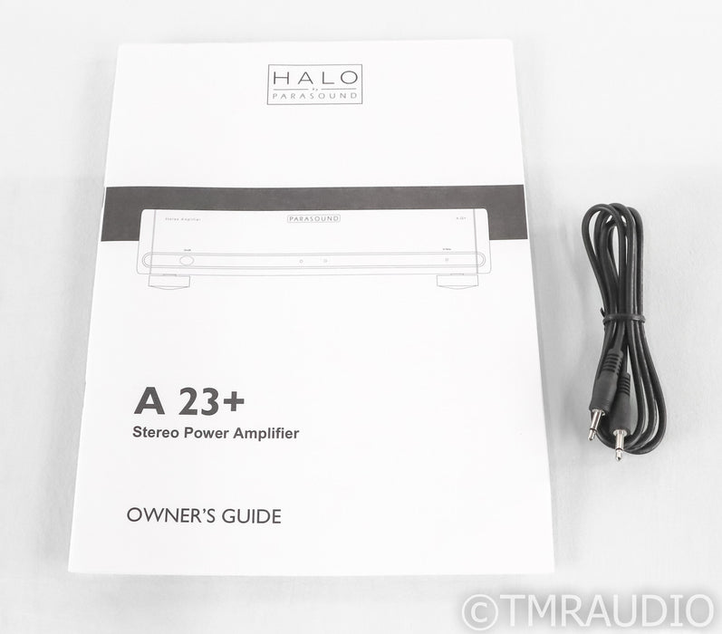 Parasound Halo A23+ Stereo Power Amplifier; Black