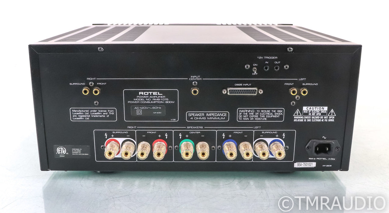 Rotel RMB-1075 Five Channel Power Amplifier; RMB1075