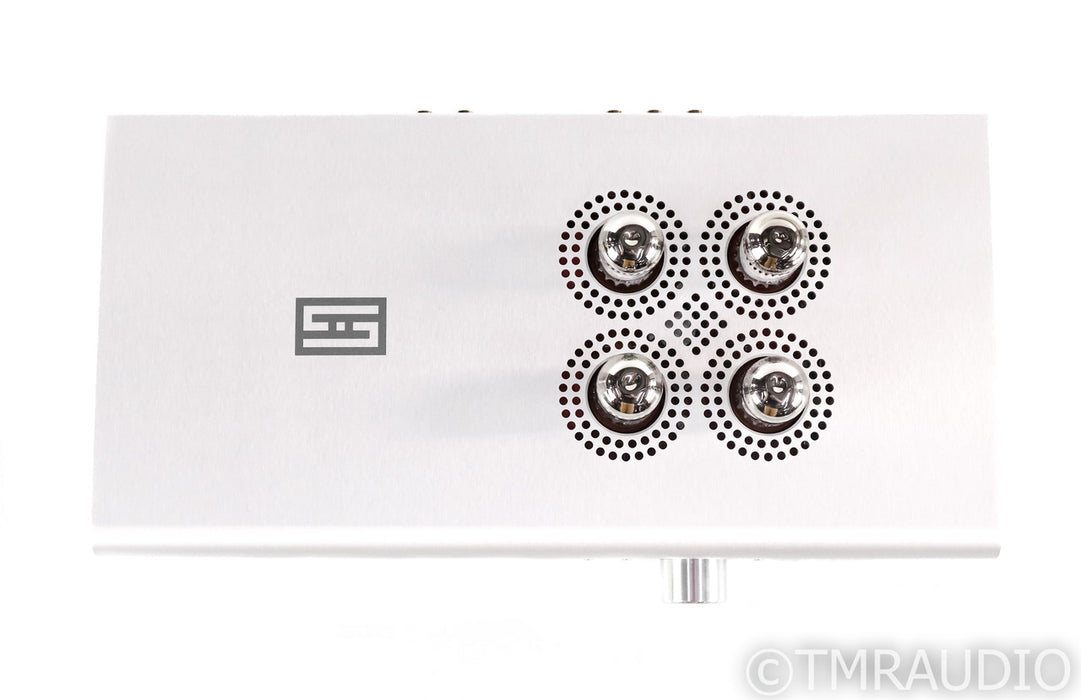 Schiit Freya+ Stereo Tube Preamplifier; Silver; Remote; Very Low Tube Hours