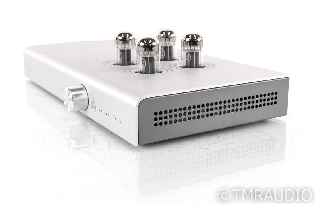Schiit Freya+ Stereo Tube Preamplifier; Silver; Remote; Very Low Tube Hours