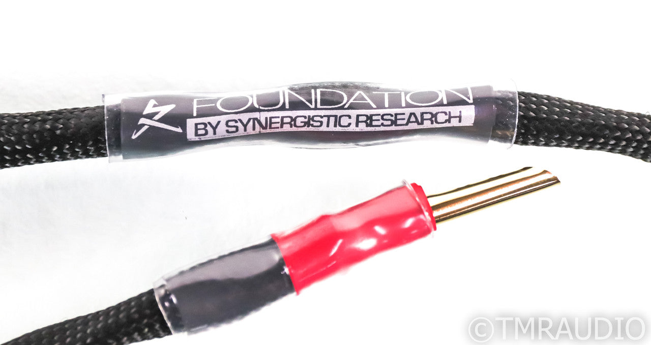 Synergistic Research Foundation Speaker Cables; 8ft Black Pair