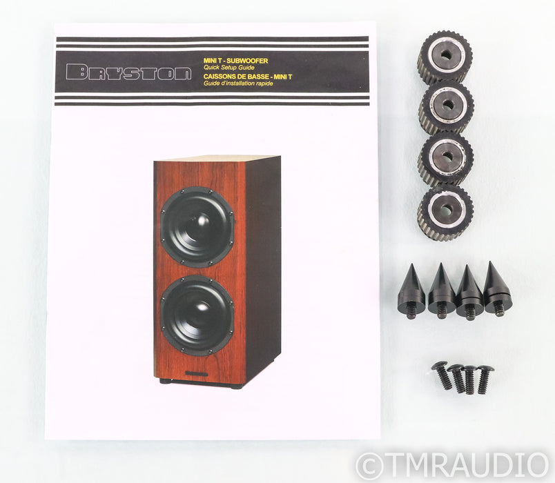 Bryston Mini-T Sub Dual 8" Powered Subwoofer; Black Ash; AS-IS (Power Supply Hum)