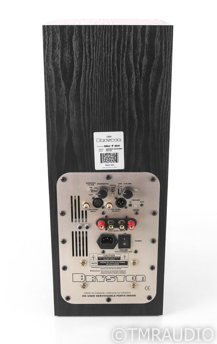Bryston Mini-T Sub Dual 8" Powered Subwoofer; Black Ash; AS-IS (Power Supply Hum)