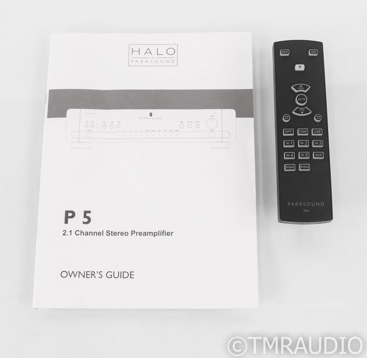 Parasound Halo P5 2.1 Channel Preamplifier; P-5; Black; Remote
