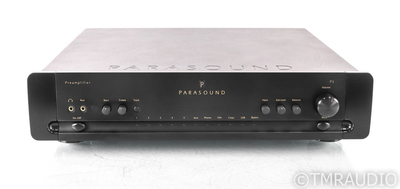 Parasound Halo P5 2.1 Channel Preamplifier; P-5; Black; Remote