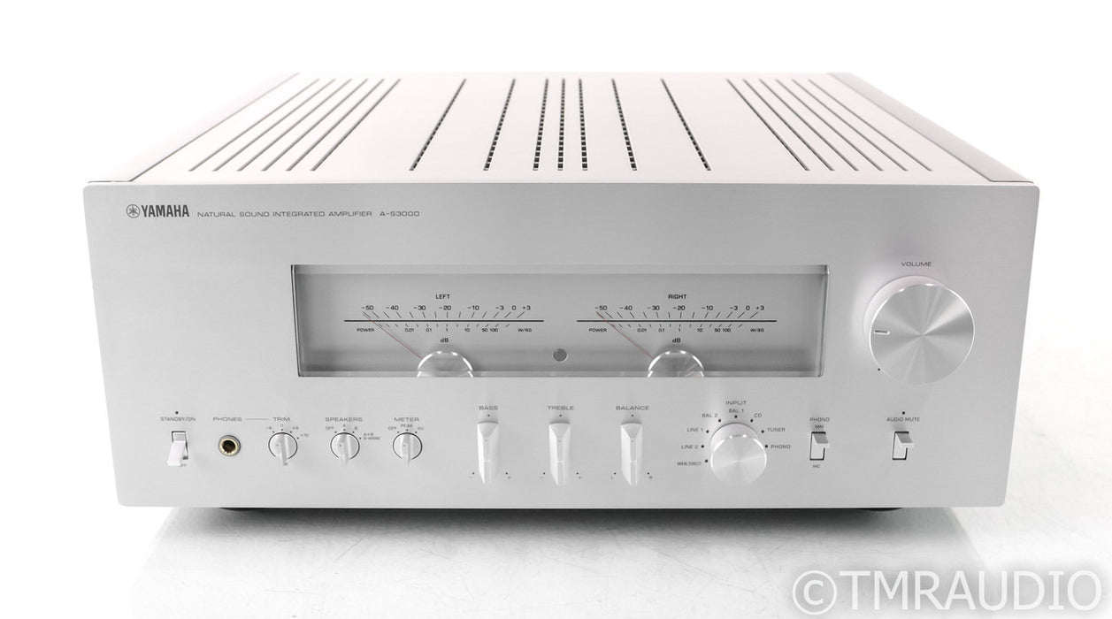 Yamaha A-S3000 Stereo Integrated Amplifier; AS3000; Silver; Remote