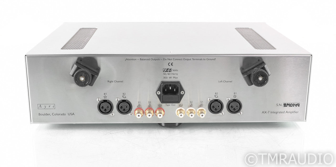 Ayre AX-7e Stereo Integrated Amplifier; AX7E; Evolution; Remote; Silver