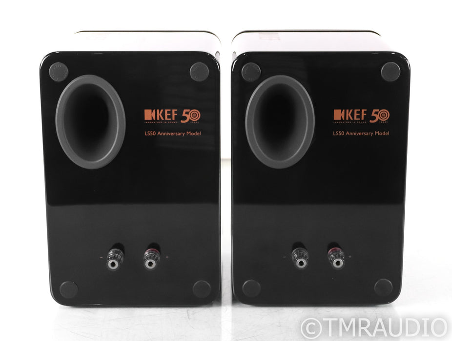 KEF LS50 50th Anniversary Edition Bookshelf Speakers; Black Pair; LS-50