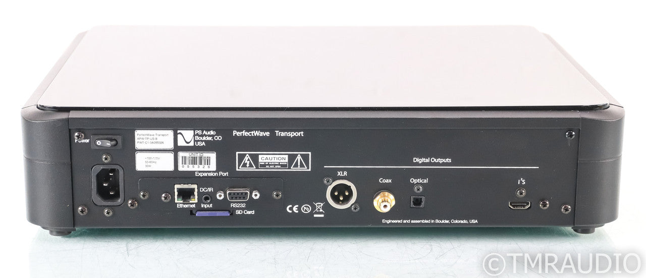 PS Audio PerfectWave Transport CD Player; PWT; Black; Remote