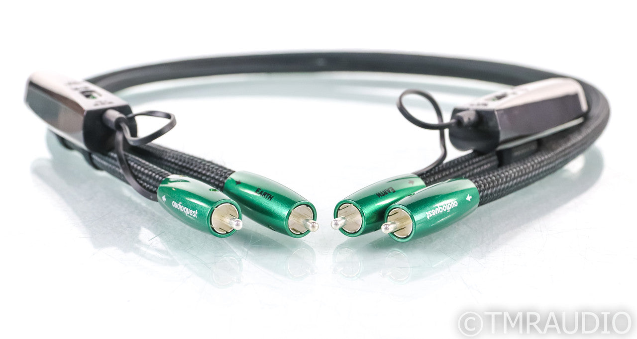 AudioQuest Earth RCA Cables; 1m Pair Interconnects; 72v DBS (Open Box w/ Warranty)