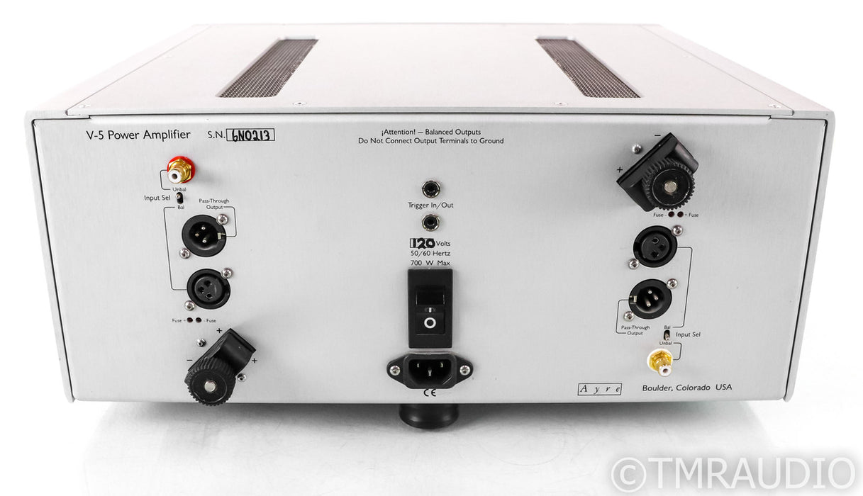 Ayre V-5xe Stereo Power Amplifier; V5XE; Silver
