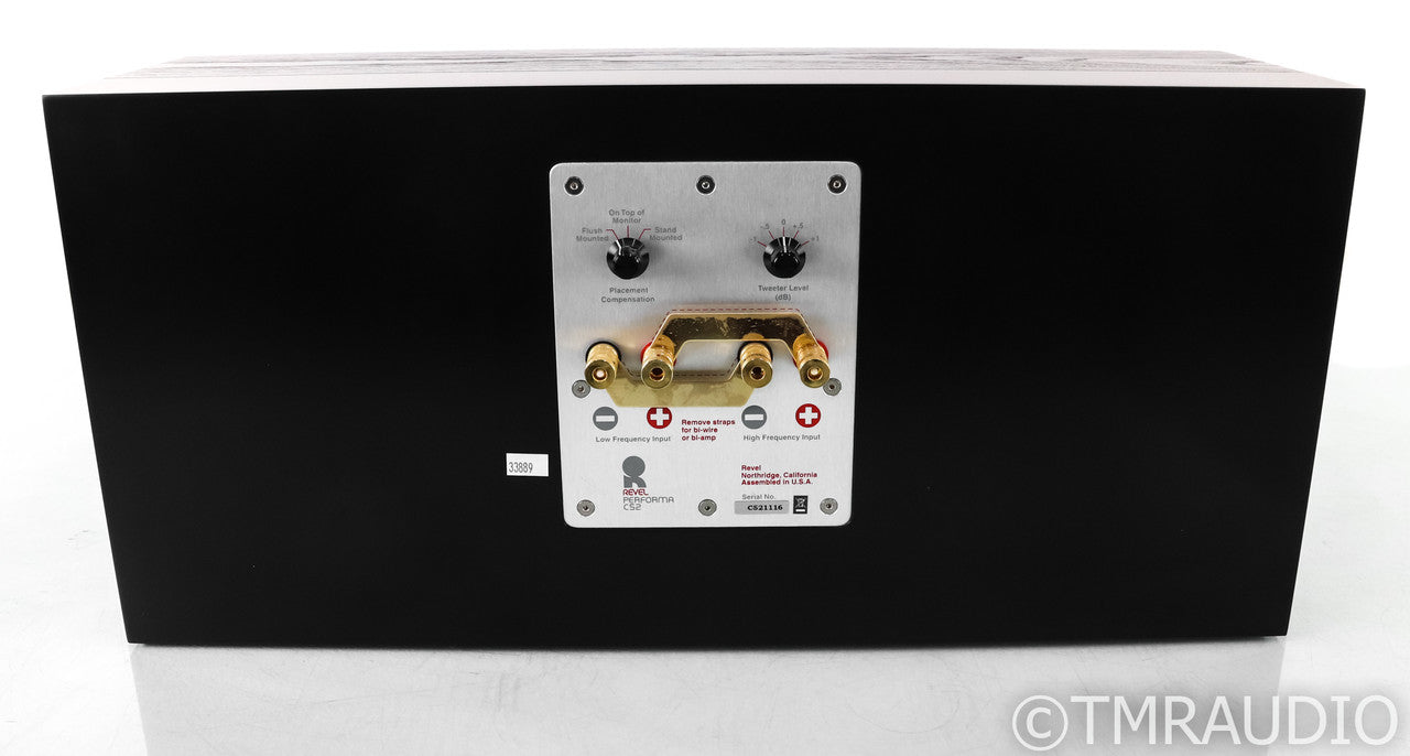 Revel Performa C52 Center Channel Speaker; C-52; Black Ash