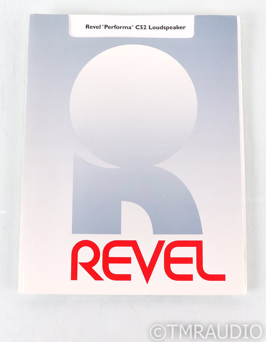 Revel Performa C52 Center Channel Speaker; C-52; Black Ash