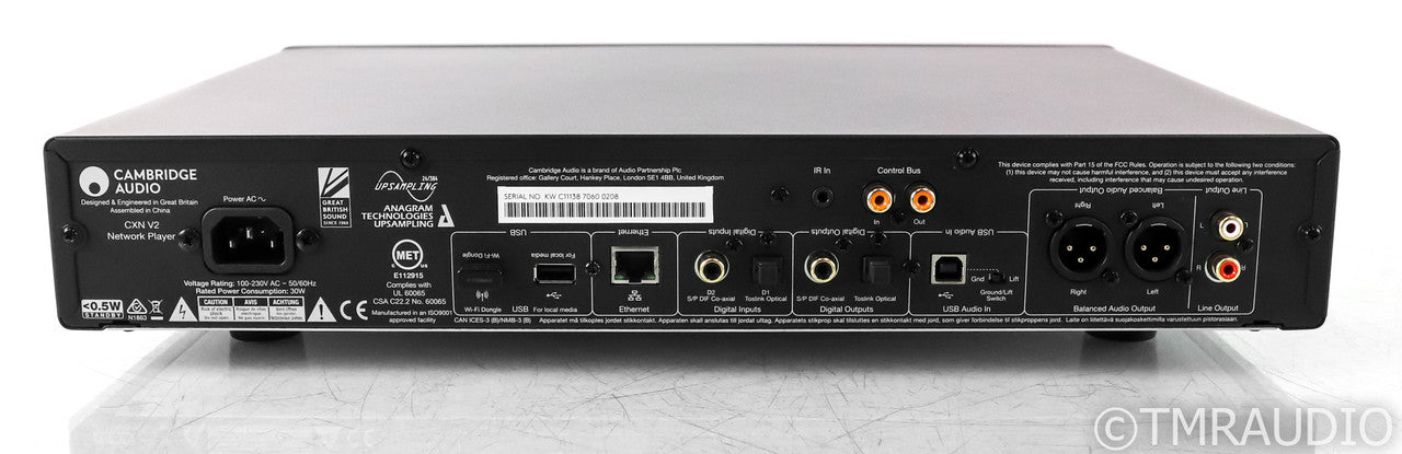 Cambridge Audio CXN V2 Network Streamer; CXNV2; Remote; USB; Spotify Connect